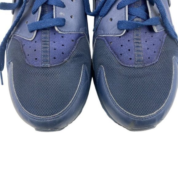 Nike Men's Air Huarache Triple Navy  Blue 2017 318429-440  US 13 - Picture 10 of 13